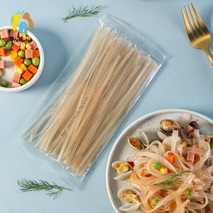 Halal Certified Dry Konjac Fettuccine Noodles Sugar-Free Low-Carb High-Fiber Easy-Cooking Shirataki Noodles Box Bulk Bag