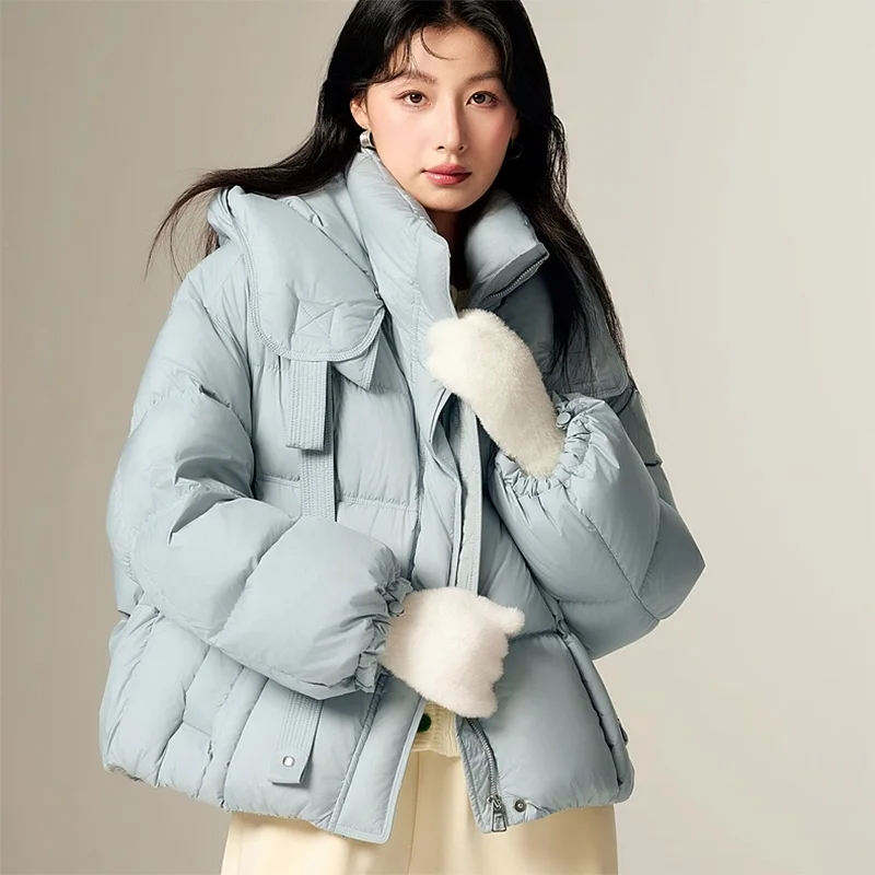 Short Warm Clothes for Women Long Down Jacket White Duck Down Korean Women's Coat Intensification Woman Winter Coat Jackets Cold