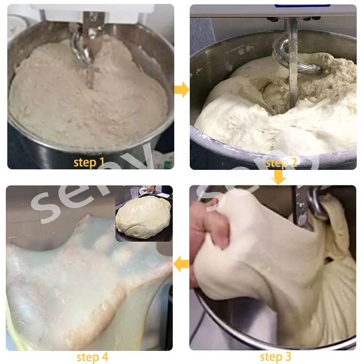 Fully Automatic Planetary Stand Food Mixer Machine Electric Dough Blender for Bread Cake Pizza Biscuit Cookie in Bakery Use