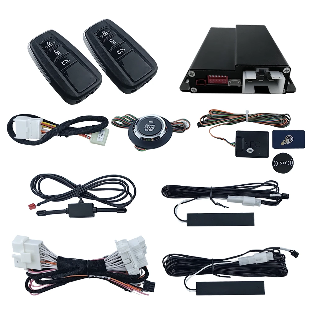 Plug and Play Kit Keyless Entry System Canbus Remote Start Security Car Alarm Anti Theft for Toyota Camry Mark X