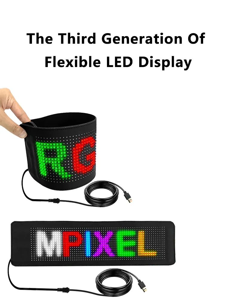 Car Message Led Board Led Flexible Display Car Led Sign Light Up Window