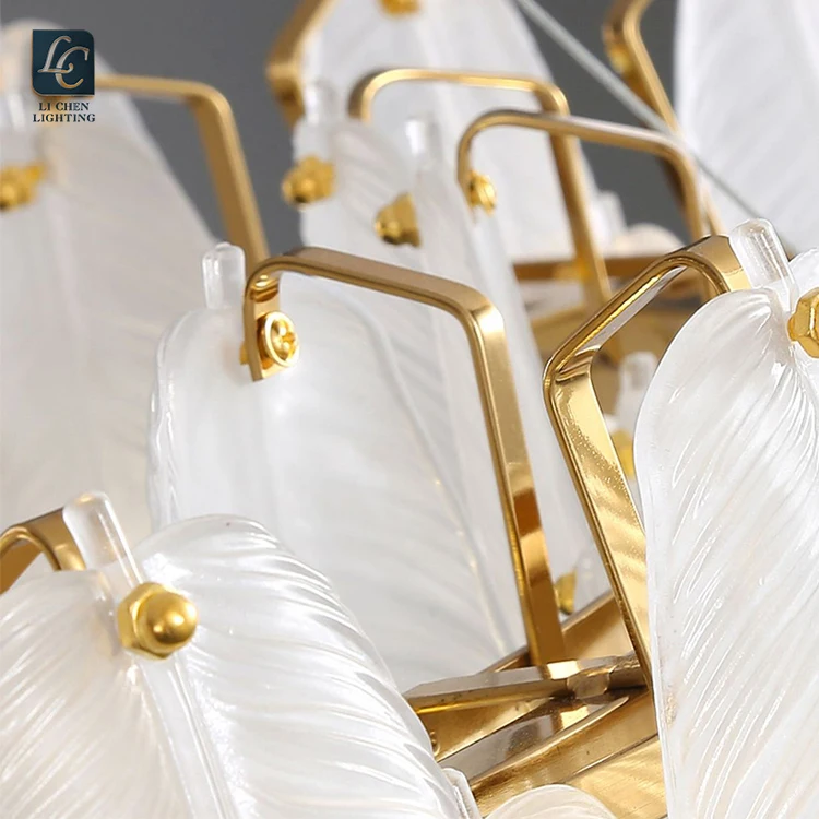 P0017 New Product Indoor Decoration Living Room Dining Room Glass Modern Chandelier Light