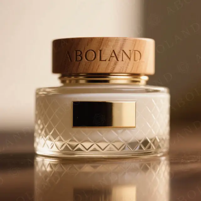 Luxury Food Packaging Supplies Customized Cream Jar Color Glass Jars Smell Proof Jar