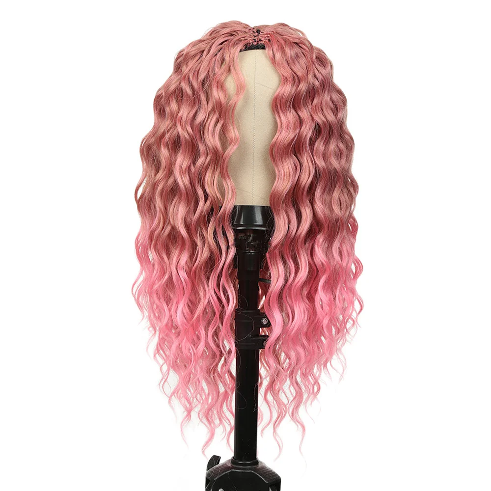 Extensiones de cabello trenzado ondulado para mujer, trenzas de