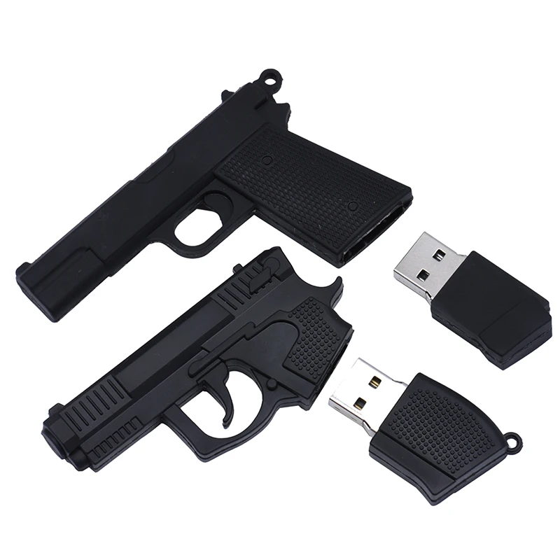 Customized PVC 3d Toy Gun Shape Usb Flash Drive 4GB 8GB USB 3.0 weapon Shaped Pendrive Cle Usb FlashDisk