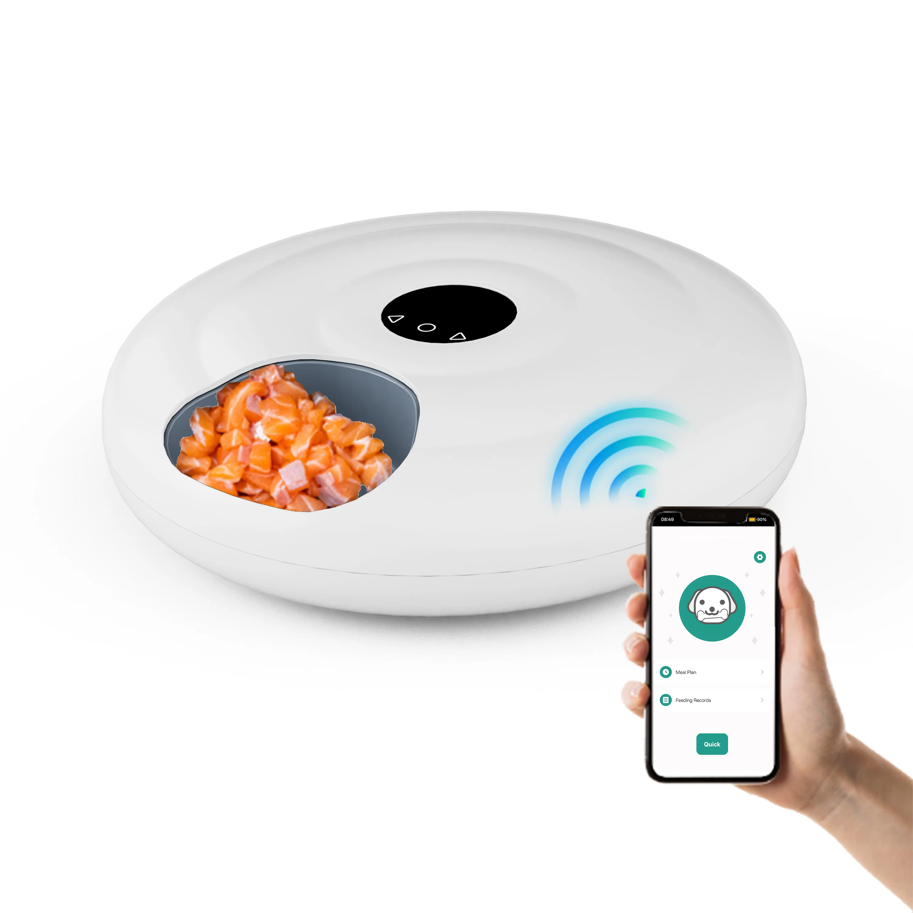 automatic fountain water dispenser for cats FEELNEEDY 3.5L Cat Water Fountain Wireless  FeelNeedy