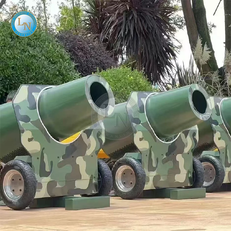 Новая общая воздушная пушка производителя используется для установки киосков в живописных местах получения дохода.