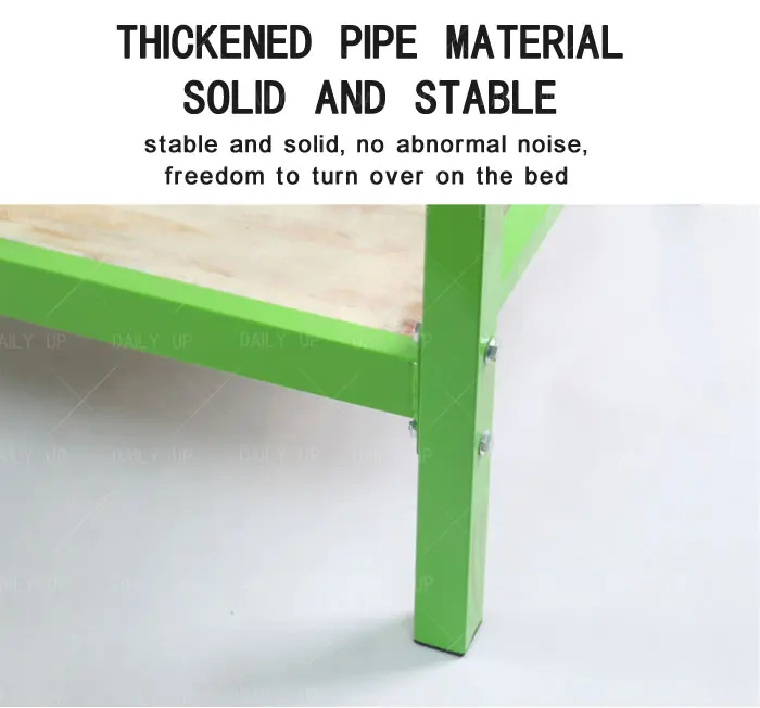 Dormitory Steel Frame Bunk Bed School Student Double Decker Bed With Ladder Stairs Guardrail For Kindergarten Bedroom