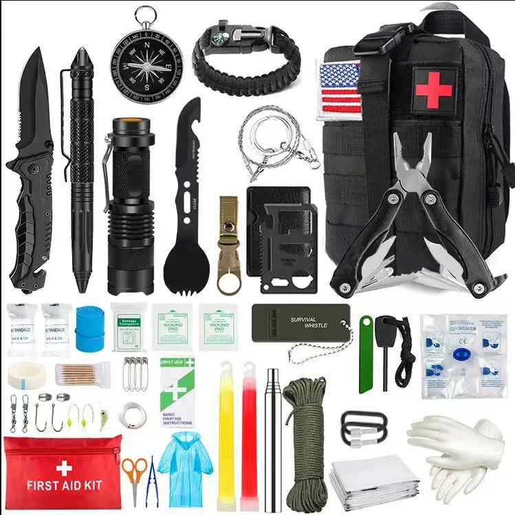 Bug Out Bag SOS Tactical First Aid Outdoor Emergency Kit Survival Gear Survival Kit