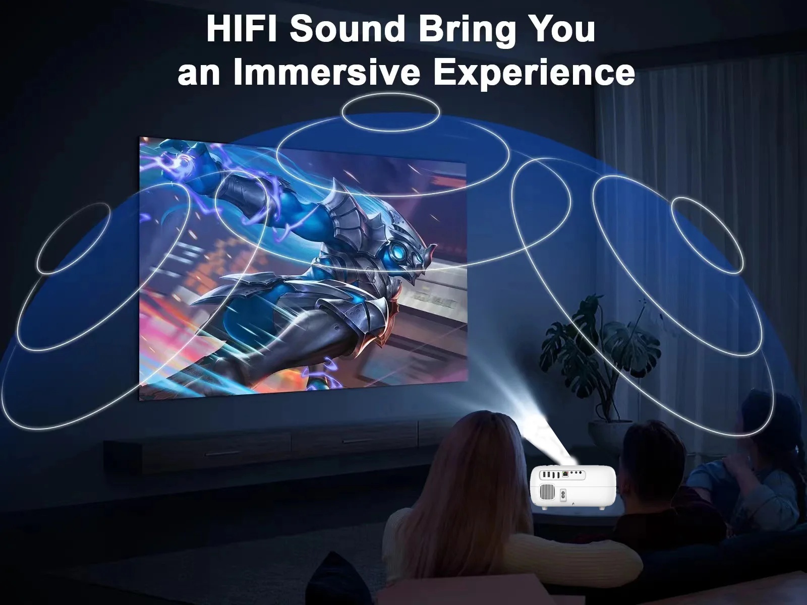 Projector Htp Well-received Type HTP Q9 Projector Mini Portable 450 Lumens LED LCD ...