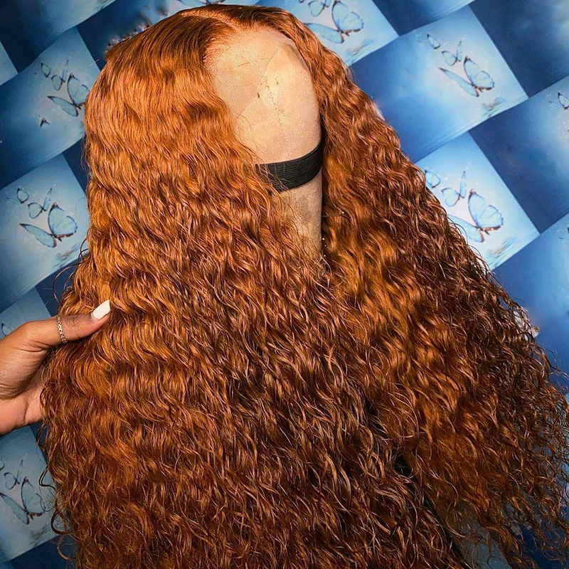 Ginger Orange Wigs 13x6 Lace Frontal Closure Wigs