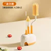 antibacteriano, naranja, mango antideslizante, juego giratorio de 3 piezas con