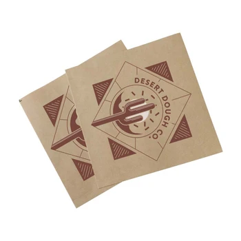 Disposable Oil-proof Packaging Paper Breakfast Bread Double Opening Triangle Packaging Paper Bag