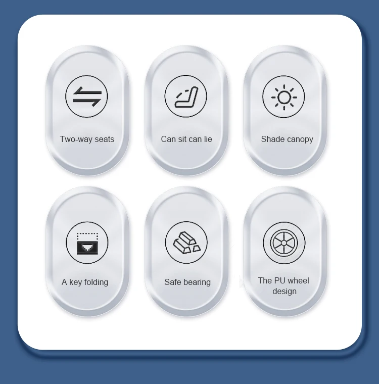 Lightweight small folding Luxury Folding baby carriage multi-functional Baby stroller