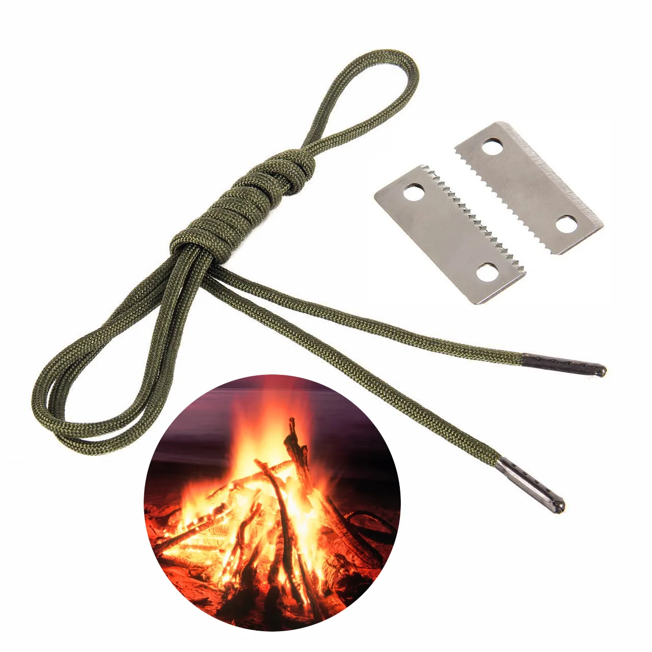 Kongbo Camping Survival Emergency Fire Starter 550 Paracord Shoelace