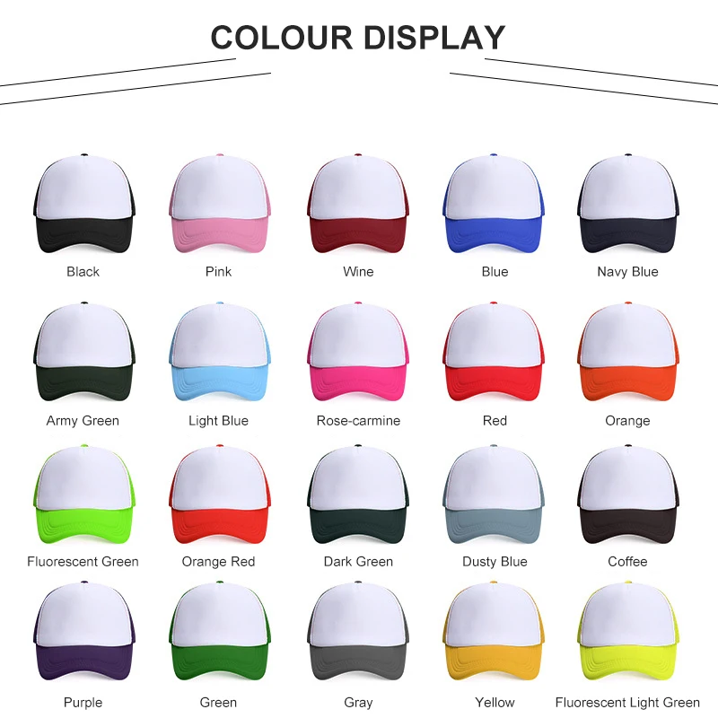 Custom Logo Baseball Caps - Plain Embroidery Printing