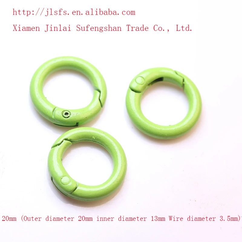 High Quality 20mm Circle Snap Clip Hook O Ring Spring Gate Clasp