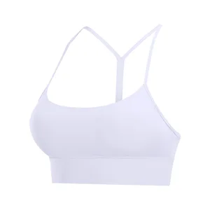 TOPKO Sports Sexy Y-shaped Beautiful Back Shock-absorbing Gathering Yoga Sports Bra for Women