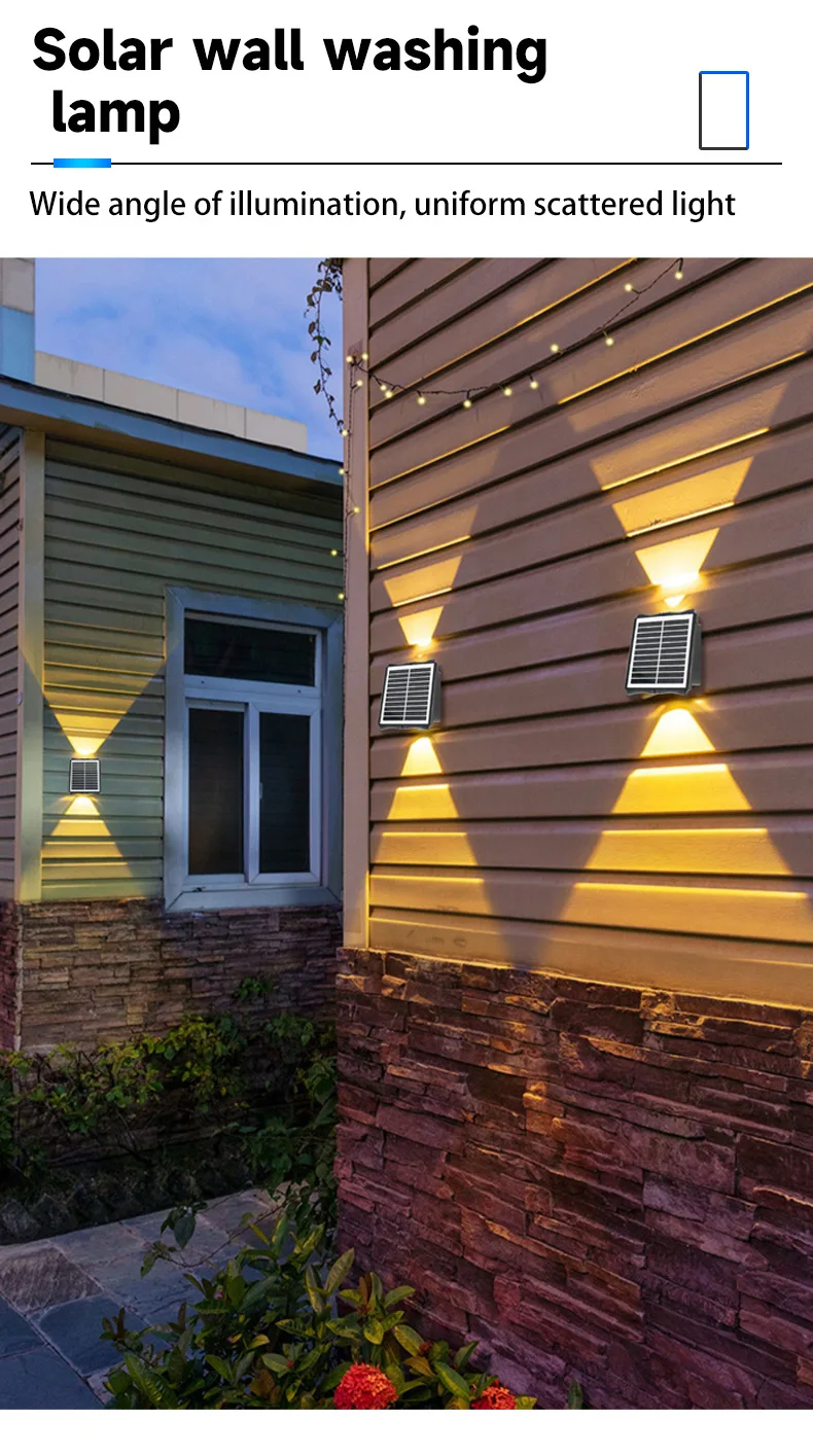 Waterproof Color Outdoor 4W 6W 8W Light-emitting Diode Solar Washing Lamp Garden Hotel Park Outdoor Decorative Lighting