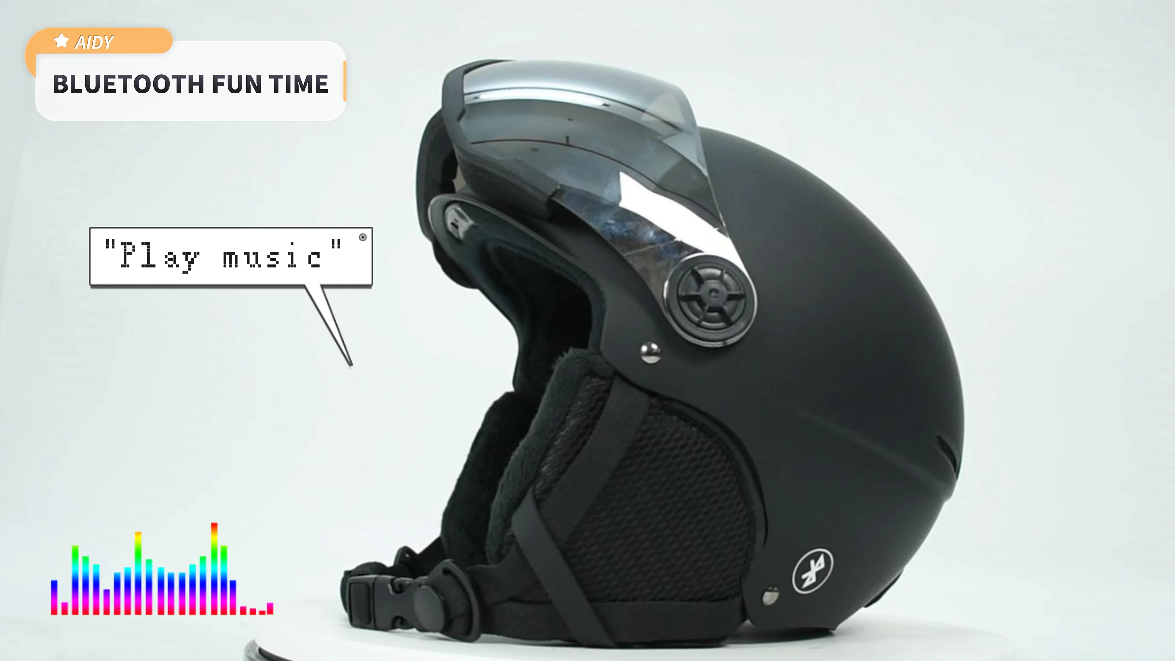 Factory Customizable Snowboard Snow Helmet With Bluetooth Smart Helmet