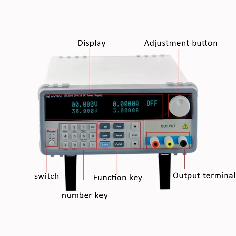 IVYTECH IPS3005 30V 5A Precision Digital Adjustable Programmable Bench Top Power Source Regulated DC Switching Power Supply