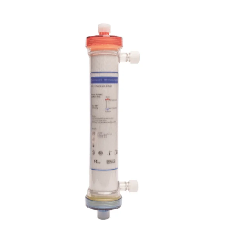 High Quality Hospital Supply Disposable Medical PVC/PE/PP Dialyzer Hemodialysis ISO Certified Low High Flux EOS Disinfecting