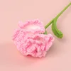 Finished carnation flower branch (gradient light pink)