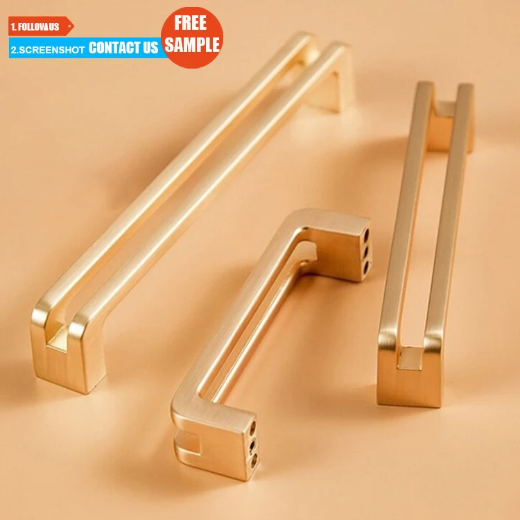 TOCO Free Sample Matte Black Cabinet Hardware Aluminum and Zinc Drawer Pulls and Knobs for Kitchen Furniture