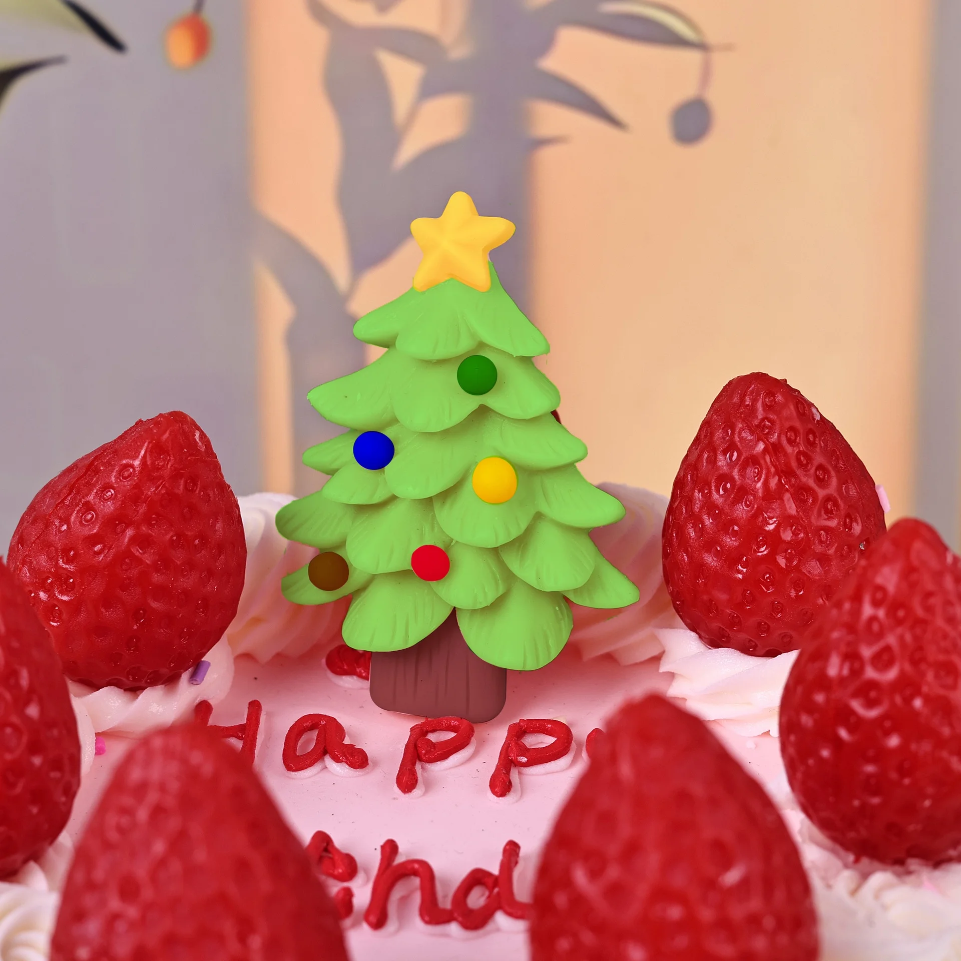 Cartoon Star Bow Bell Christmas Tree Shaped Silicone Mold Cake Tools for Baking Cakes factory