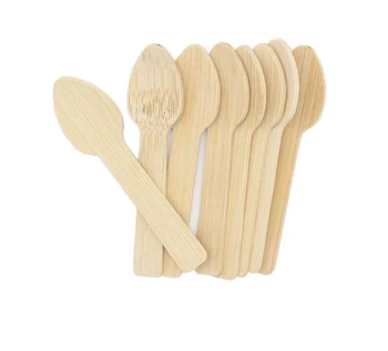 100% Eco friendly Spoon Fork Knife Set Camping Bbq Biodegradable Wooden Cutlery Forks Spoons Flatware Sets For Restaurant