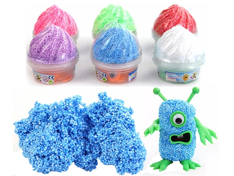 Лучшая распродажа не липкий монстер пенные слизь для детей