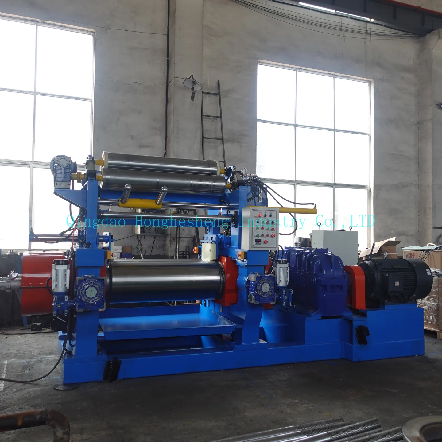 XK450 Automatic Rubber Open Mixer 18inch Rubber Mixing Mill With Auto Stock Blender