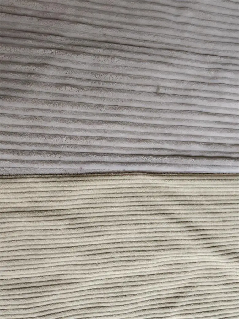 100% Polyester Corduroy Fabric Tricot Knitted Fleece Woven/Printed Stripes Design 150d for Girls' Dresses Sofas Suits Industry