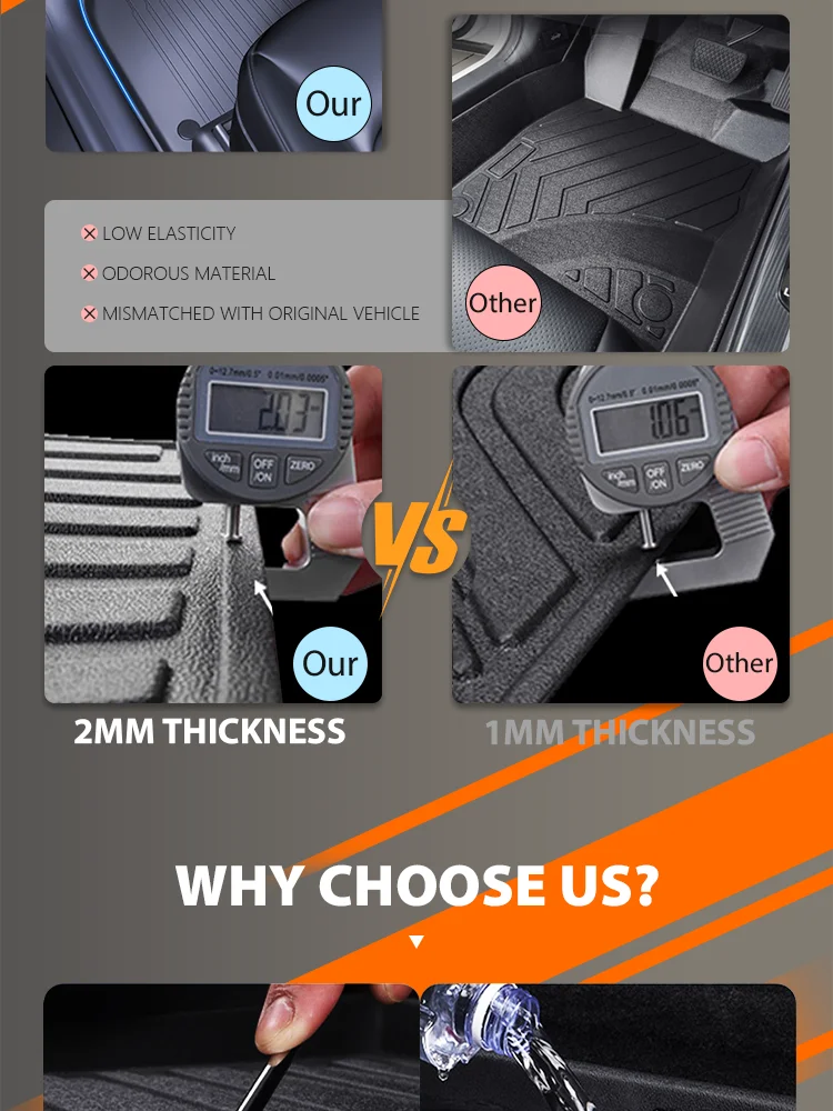 Factory Supply All Weather 3d Tpe Car Mats For Lixiang L9 L8 L7 Highly