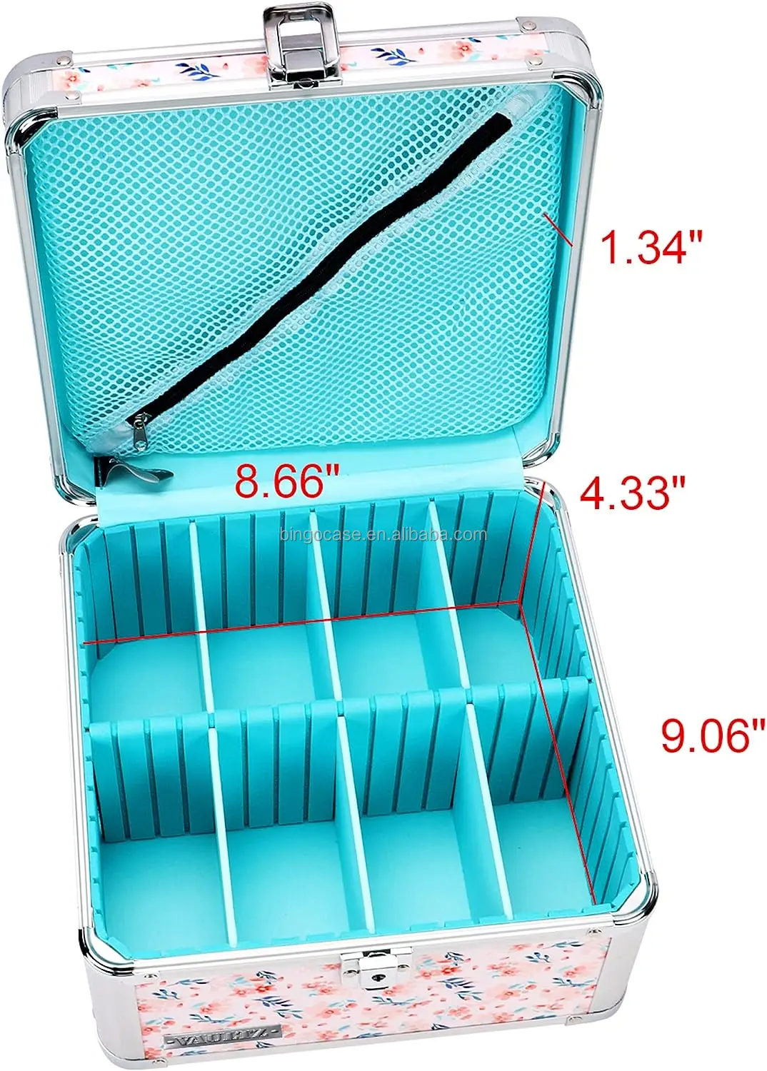 Large Storage Box With Lock,Mesh Pocket & Adjustable Compartments Buy Aluminum Crown Box Large