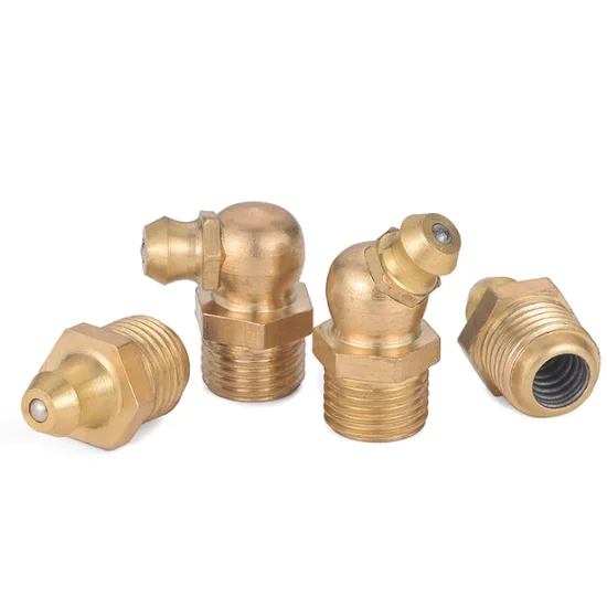 product wholesale brass straight elbow nozzle grease gun accessories copper pipes fittings grease gun nipple fitting-62