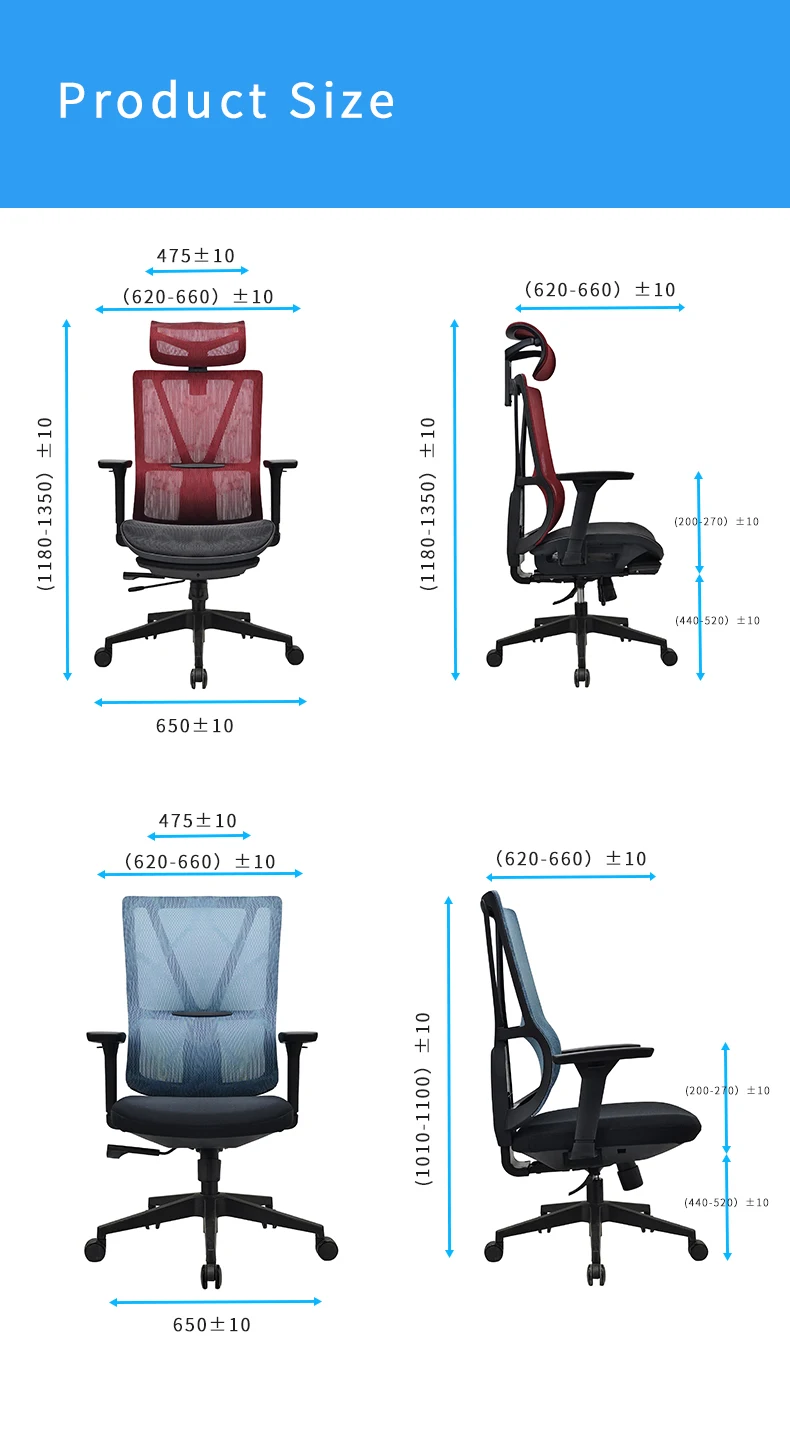 Sillas De Oficina Ergonomic Chair Modern 4d Armrest Black nylon frame Mesh Ergonomic Executive Office Cadeira De Escritorio manufacture