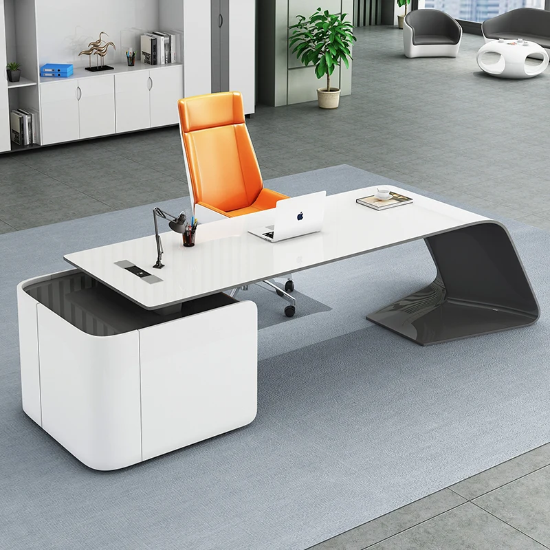 Kd13 Escritorio Office Furniture Boss Desk Manager Ceo Luxury Desk Boss