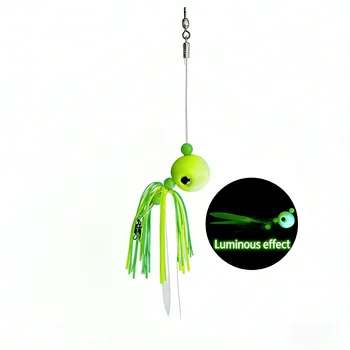 Chinese Factory Glow-in-the-Dark Metal Jig Artificial Hard Bait for Sea Fishing Cod-80g/100g/150g/200g – Metal Jig – view 3