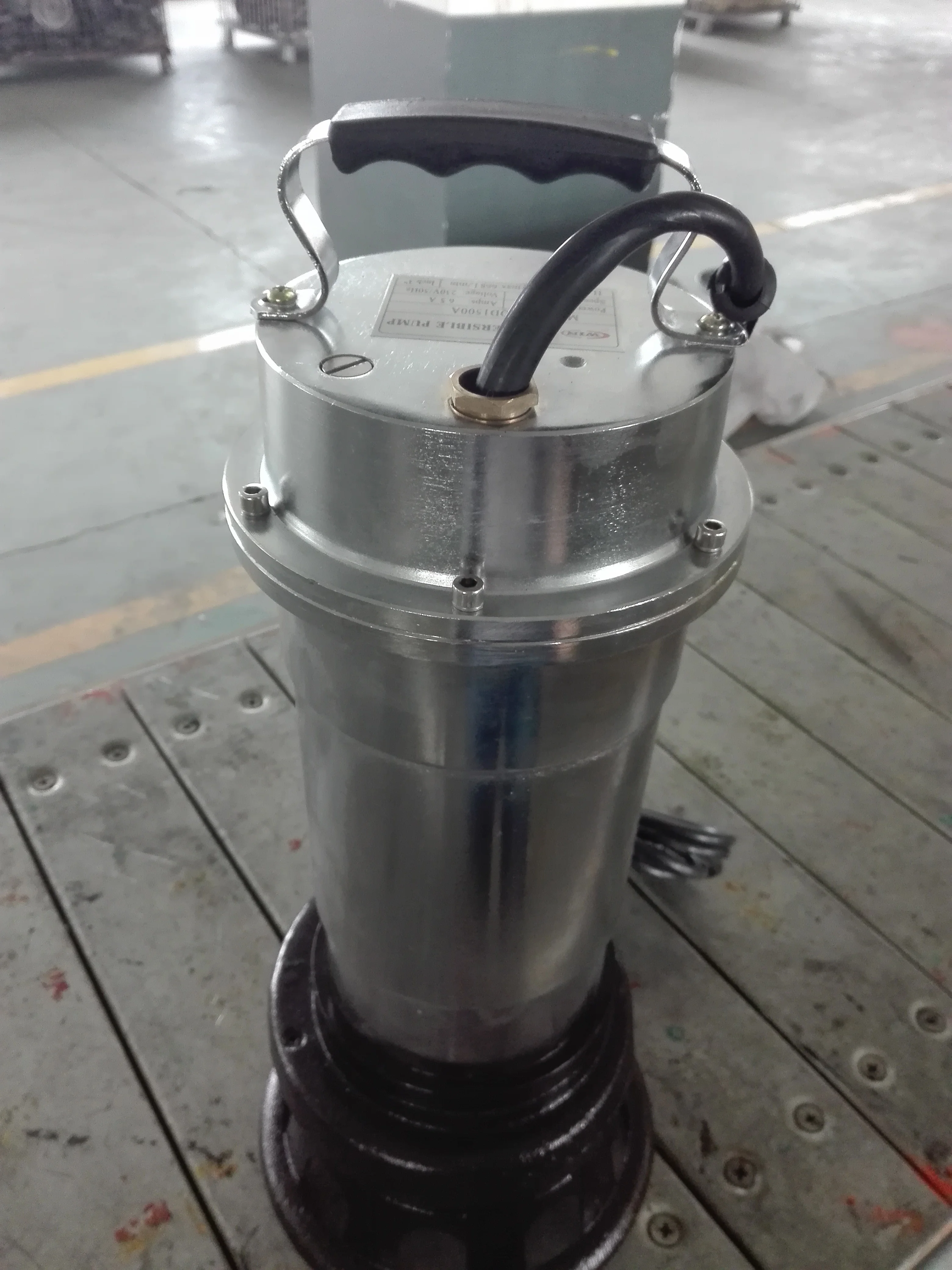 Однофазный Портативный Погружной грязевой насос для сточных вод 2HP с Поплавковым