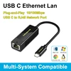 Adaptador Ethernet USB-C negro