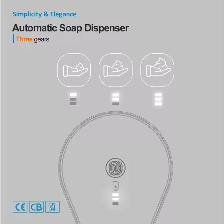 Usb Charging Infrared Sensor Electric Touchless Hand Soap Wall Mount Automatic Foaming Soap Dispenser Liquid Smart Dispenser