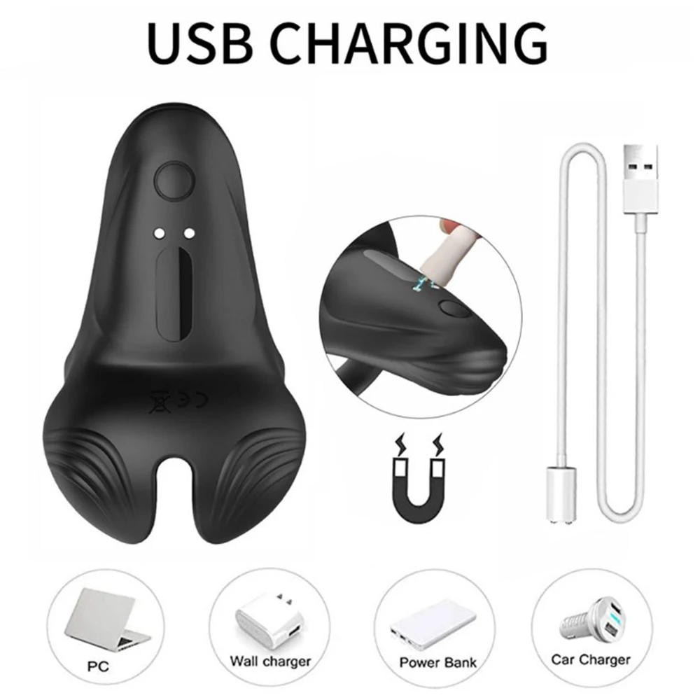 Amoura cock ring vibrator size and measurement specifications displayed