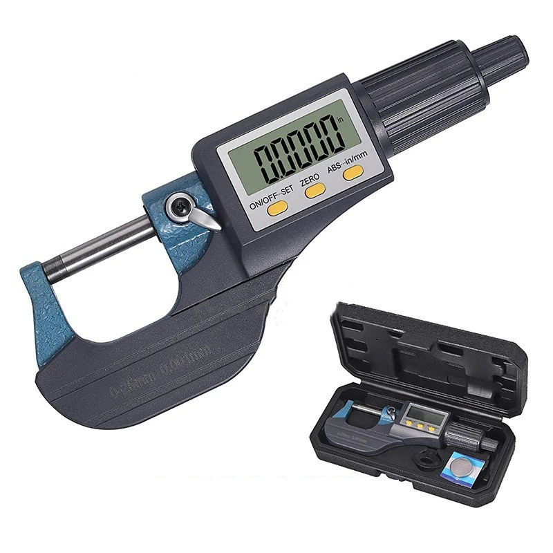 TEBAK Electronic Digital Micrometer with an Accuracy of 0.001mm. Electronic Micrometer CNC Accessories