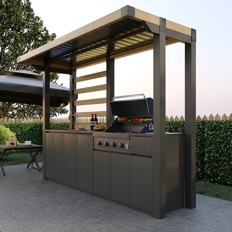 Aluminum Outdoor Kitchen NewAge Outdoor Kitchen Cabinets Slate