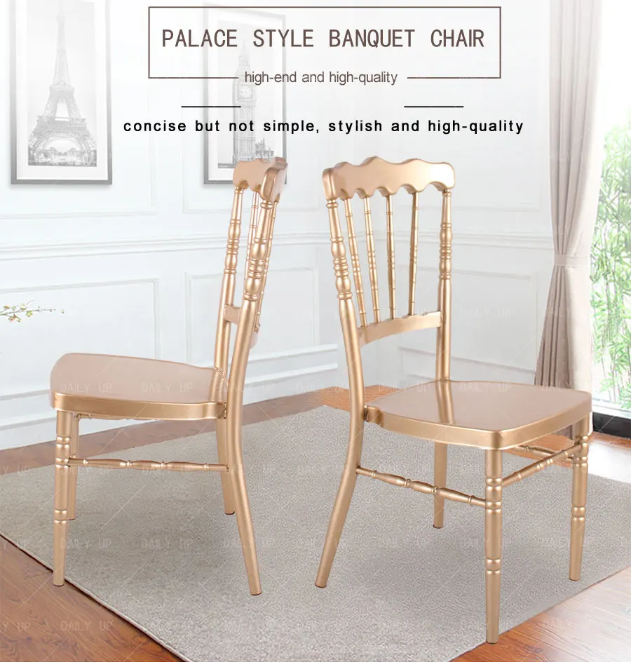Metal Napoleon Chair Golden or White Napoleon Chair white wedding chairs