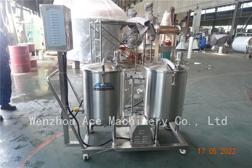 200 Liter Food Cip-300L Skid Manual Type Beer Tap Grade Cip Tank Clean ...