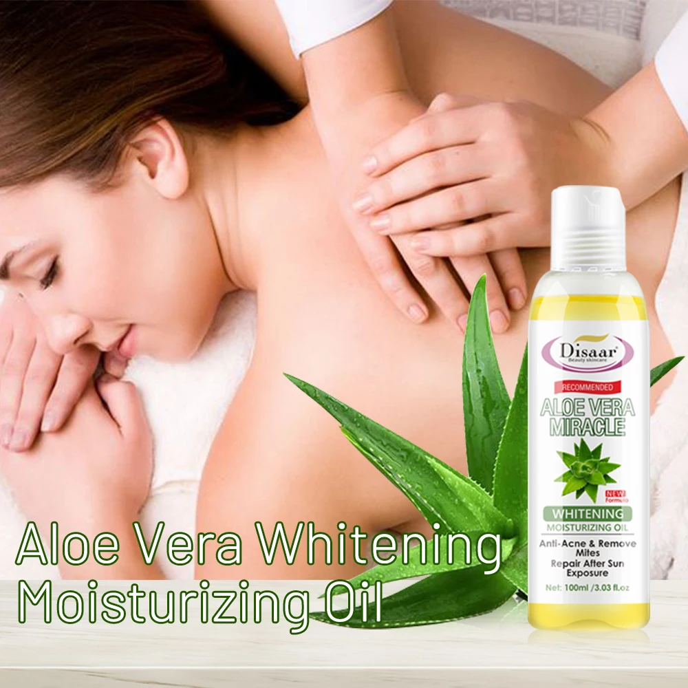 Disaar Aloe Vera Krper l Feuchtigkeit spendende aufhellende Haut massage  Spa Krper l Natrliches therisches l