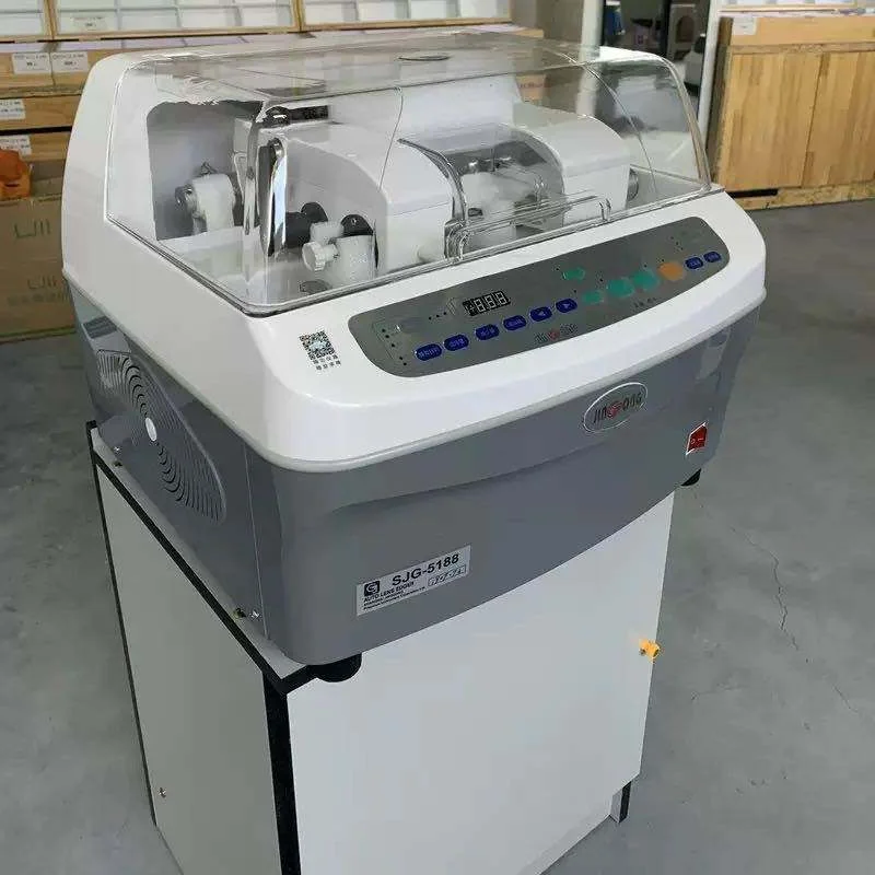 SJG-5188 Automatic Edging Machine Suitable for CR PC and Glass Lenses Includes Water tank and Pump Beveling Polishing Flatting