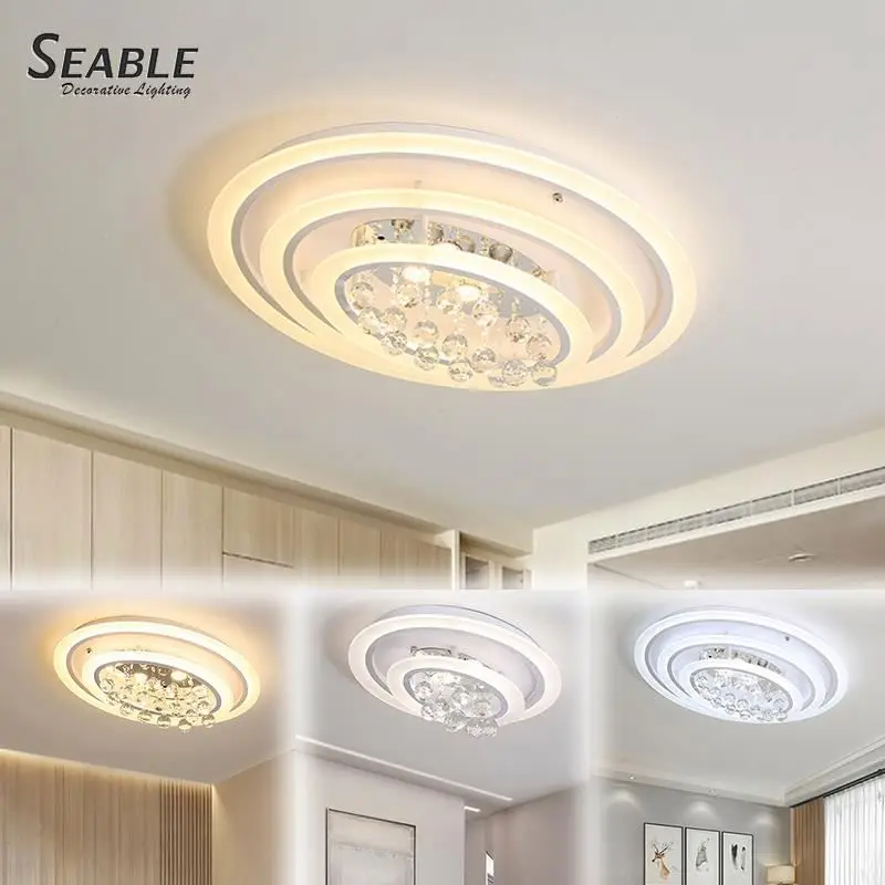 Excellent Seable Lighting Creative Design Led Ceiling Light Lamp Acrylic Lampshade Ceiling Light
